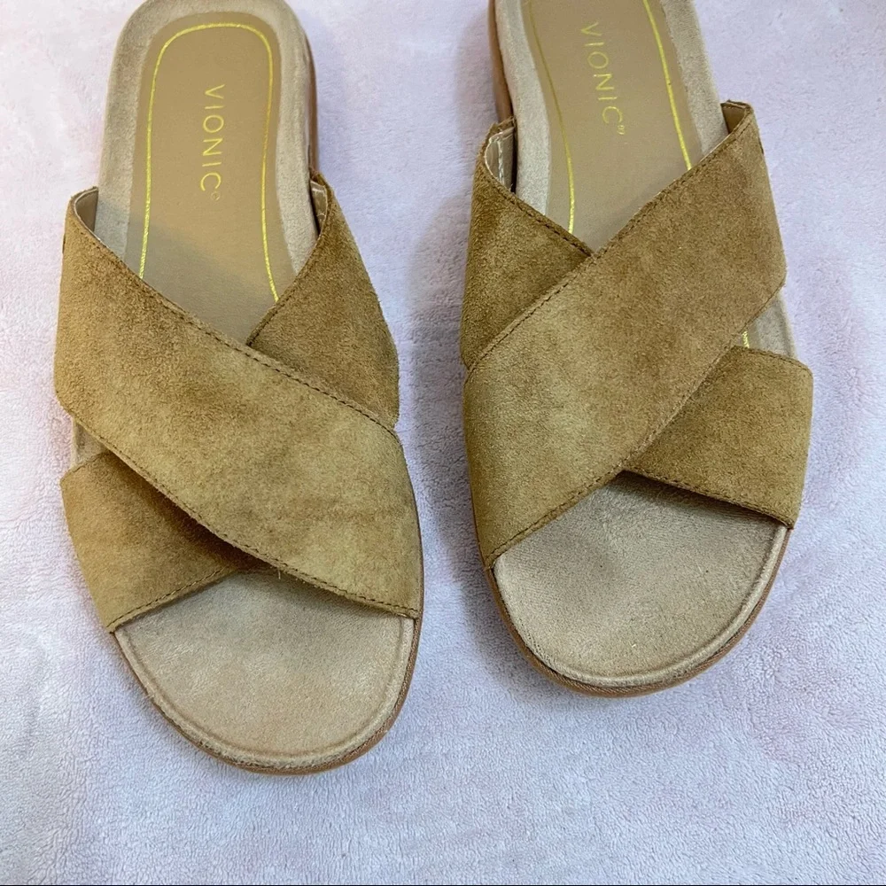 Vionic Hayden Platform Slip-On Sandal or Slides. Size 9 1/2.